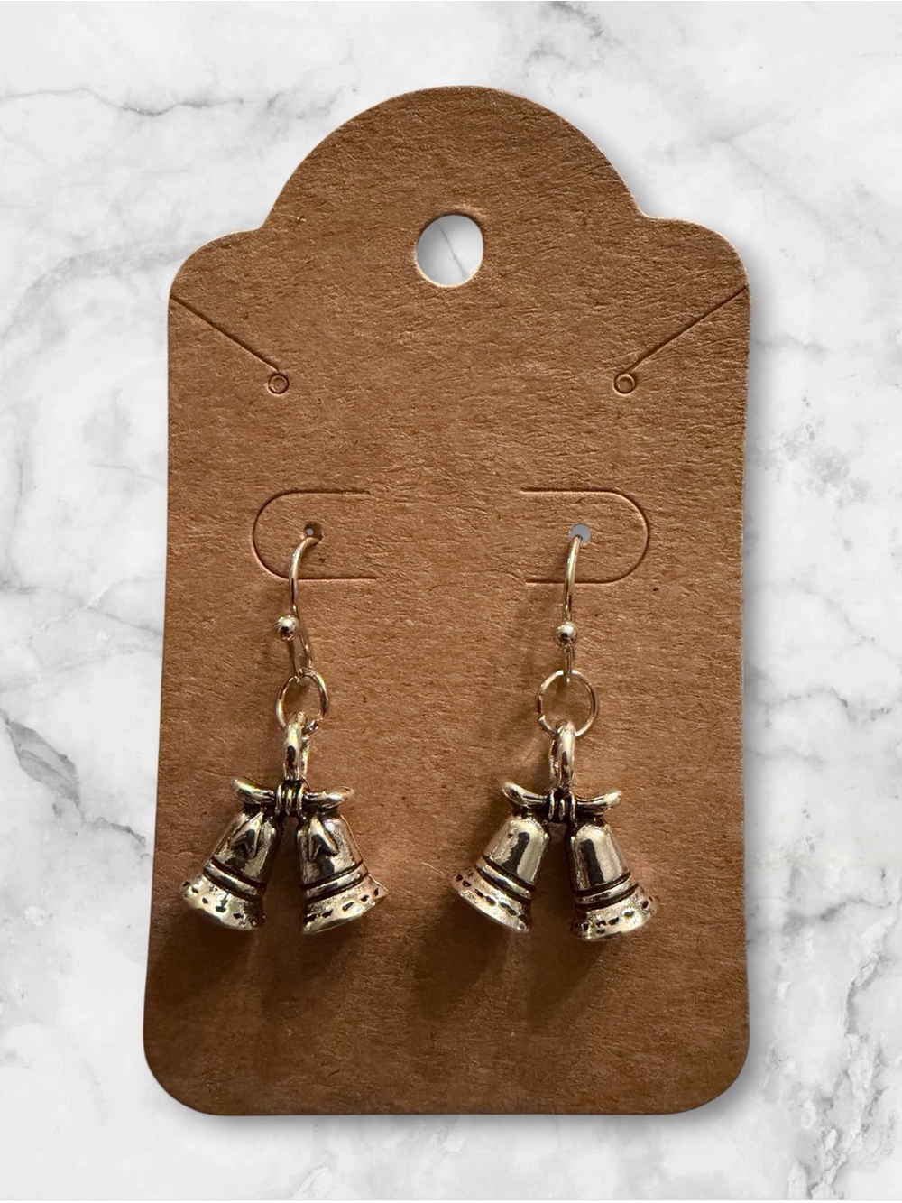 Silver Bell Dangle Earrings
